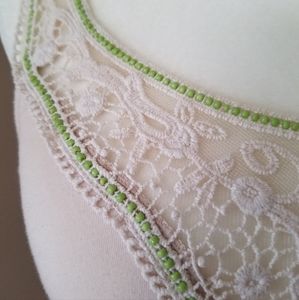 Kimchi Blue Urban Outfitters Crochet Beaded Tank